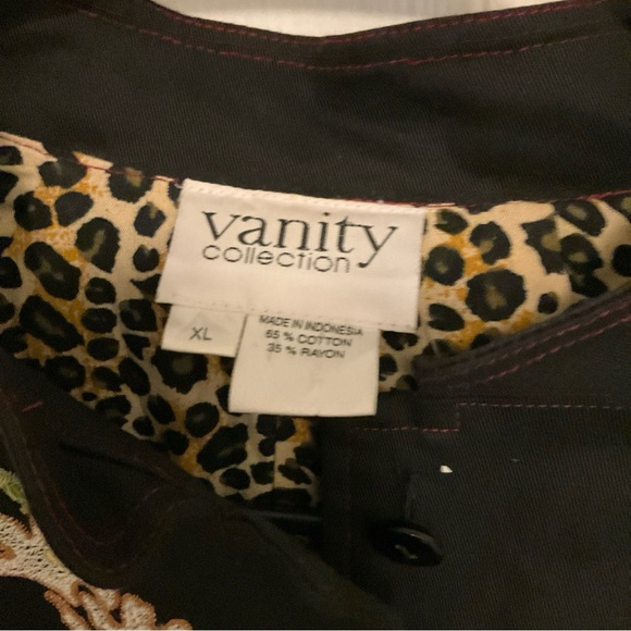 VTG Vanity Collection Sz XL Women’s Black Embroidered Jacket - Picture 2 of 10
